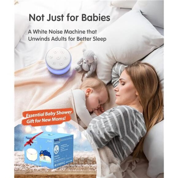 White Noise Sound Machine Baby for Sleeping with Night Light – 34 - Picture 6 of 16